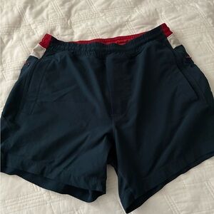 Birddogs Blue and Red Athletic Shorts Lightweight Design
